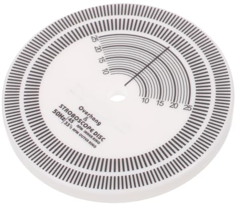 DIYEAH Tacómetro Disco Vinilo Disco Calibración Herramienta Profesional para Tocadiscos