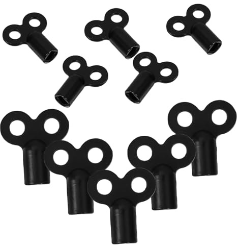 Holibanna 10pcs Metal Radiator Bleed Keys Multi Functional Plumbing Utility Tool for Air Vent Valve Release Compatible with Various Radiators Easy to Use for Improved Heat Dissipation and