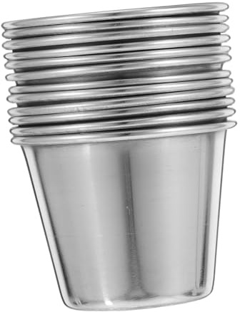 VERDANVERSE 12pezzi Bicchierini in Acciaio Inox Tazze Per Liquori Portatili Antiruggine e Infrangibili Da Whisky Cocktail Per Casa Bar e Feste