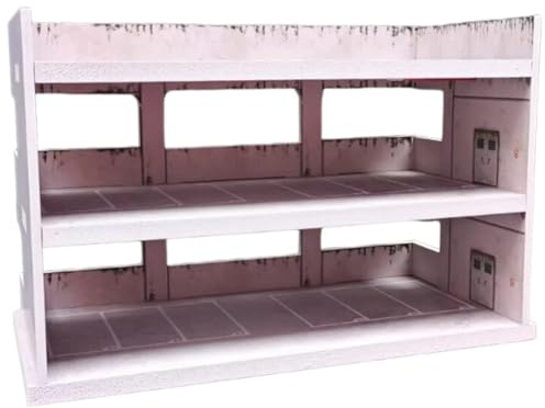 Abbdbd Vitrine De Parking Miniature À L'échelle 1/64, Garage pour Voitures Moulées sous Pression, Aménagement Paysager, Vitrine De Maquettes De Véhicules Moulés sous Pression À L'échelle 1/64