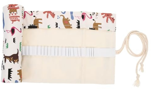 TOGEVAL Rollbares Federmäppchen Aus Canvas Mit 48 Fächern Stifte Organizer Für Farbstifte Aquarell Und Zeichenstifte Aufbewahrungstasche Für Künstler Und Studenten
