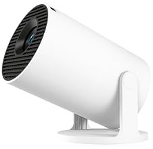Gumtek Smart Portable Mini Light Projector With WiFi 6 & Bluetooth 5.4 Support 4K 1080P Auto Keystone 210° Rotatable Projector For Bedroom Ceiling Wall Netflix Support Late 2025 Upgraded