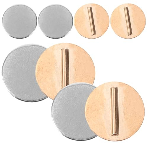GALPADA 4 Paires de Broches Magnétiques à Boucle Mini Porte-Broche en Métal Argenté et Doré Aimants pour Broches de Vêtements Convertisseurs Magnétiques Pratiques Accessoires Bijoux