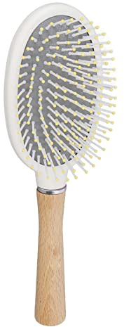 Yechiry Brosse à Cheveux Démêlante, Brosse à Palette en Hêtre pour Cheveux épais, Bouclés et Fins, Massage Doux du Cuir Chevelu, Conception à Coussin d'air, Lisses et Brillants, Casse, Manche en