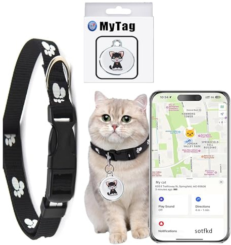 Cat Tracker Collar-Cat GPS Tracker-GPS Tracker for Cats-Pet Tracker | Dual-System Tracker | Android and iOS Universal | Waterproof | No Monthly Fee | Works with Any Collar