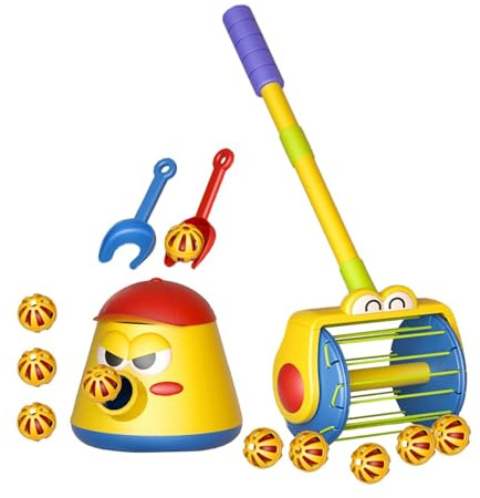 Qectial Giocattoli Da Spingere per Camminare, Giocattolo Da Spingere per Bambini Piccoli, Giocattolo per Stimolare Le Abilità Motorie E Correre E Gatton, Come immagine, Stile B