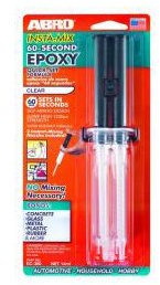 Abro – Adesivo epossidico iniezione trasparente multiuso, asciugatura in 60 secondi