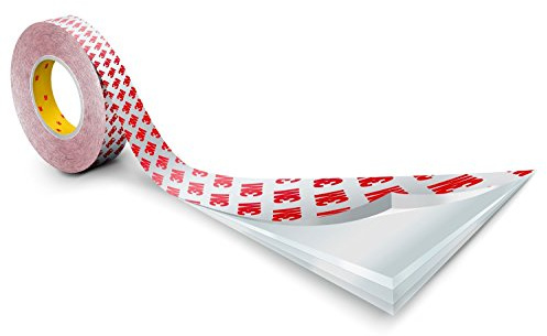 3M 9088-200 Cinta Adhesiva Doble Cara de Altas Prestaciones, 50 mm x 50 m, 5 unidades