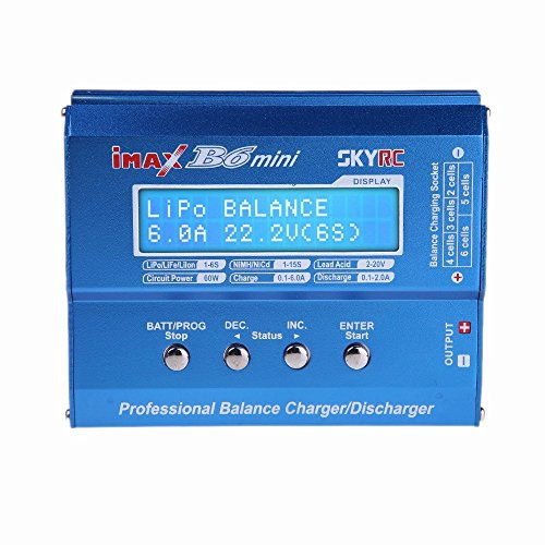 Tenlacum iMAX B6 Mini Profi Balance Charger/Disch für RC Battery Charging und RC Hubschrauber Quadcopter BatteryToys