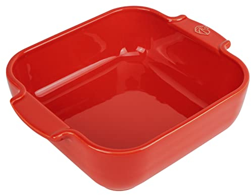 Peugeot PSP60213 Appolia Pirofila Quadrata 21cm, Ceramica, Rosso