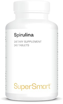 Spiruline- 16% de Phycocyanine - Système Immunitaire et Minceur - Favorise le Tonus et la Vitalité - Riche en Vitamines A, B, E, K - 100% naturel - Vegan - Supersmart