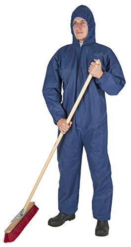 Kerbl Tuta USA e Getta (Colore Blu, Taglia XXXL, Protezione da Polvere e Sporco, con Cappuccio, Elastico 3482