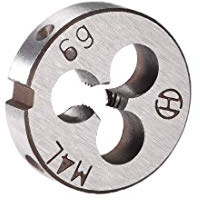 sourcing map Terraja, Terrajas de Roscar Métricas M4 X 0,7, Terraja Redonda 20mm Diámetro Exterior, Troquel para Roscar a la Izquierda, Aleación de Acero