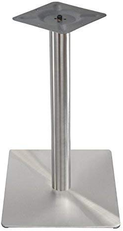 ONPIRA Tischgestell Single Edelstahl Quadratisch 45 x45 cm Untergestell Tischfuß Bistrotisch Bistro Gastro Tisch
