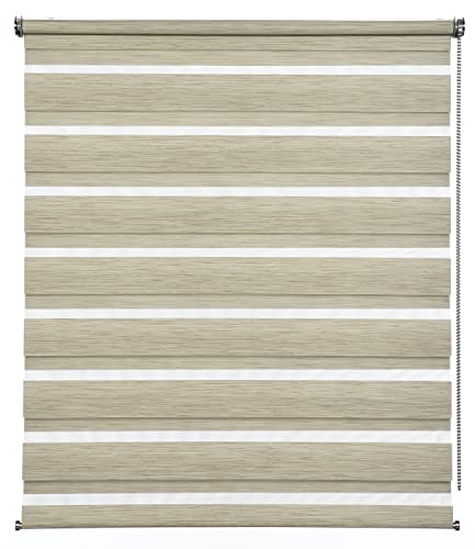 Gardinia Doppelrollo de Luxe Cappuccino-Melange 80 x 180