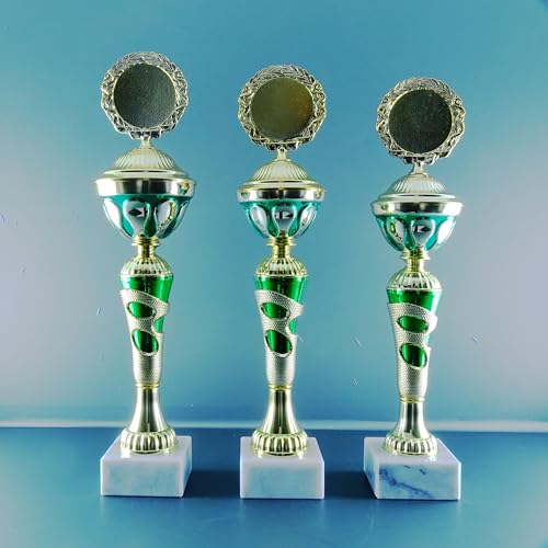 JSSC Neugart GmbH Pokalserie, 3-er Serie, Pokale mit Wunschgravur für Fussball, Tennis, Poker, Skat, Dart, Basketball (14)