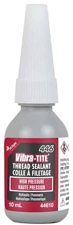 Vibra-Tite® 446 – Anaerobe Gewindedichtung Kältemittel - Lösungsmittel | Lösungsmittel- und Hochdruckbeständige Dichtung und Sicherung | 10ml
