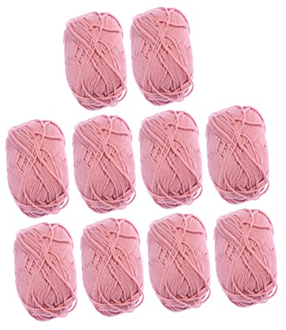 PRETYZOOM 10rollen Fädiges Milchbaumwollgarn Zum Stricken Weiches Hautfreundliches Häkelgarn Für DIY Pullover Mützen Handarbeit Basteln Mit Feiner Textur Und Vielseitiger Anwendung