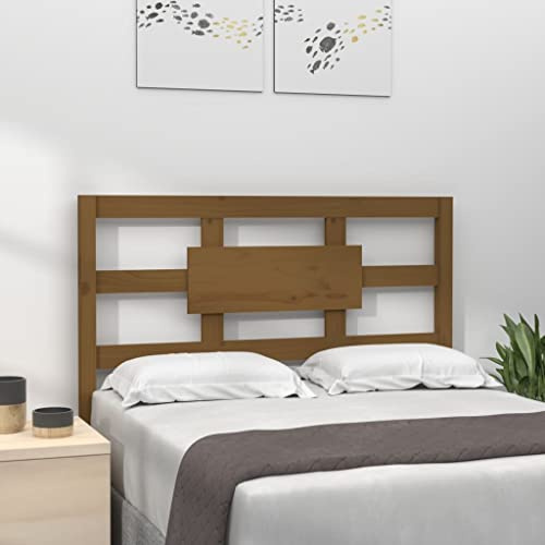 CKioict Betthaupt Wandkissen Bett Bettkopfteil Schlafzimmer Bett-Kopfteil Honigbraun 80,5x4x100 cm Massivholz KieferGeeignet für Schlafzimmer, Gästezimmer, Schlafsaal
