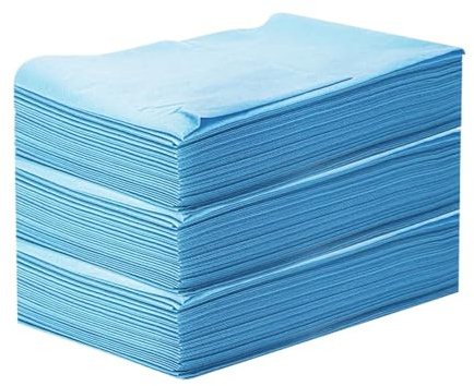 UAPPO 100PCS Einweg Bettlaken, Einweg Massagetisch Bettlaken, Einweg Auflage für Massageliegen Spa Tattoo Salon Vliesstoff 80 x 180cm (Blau)