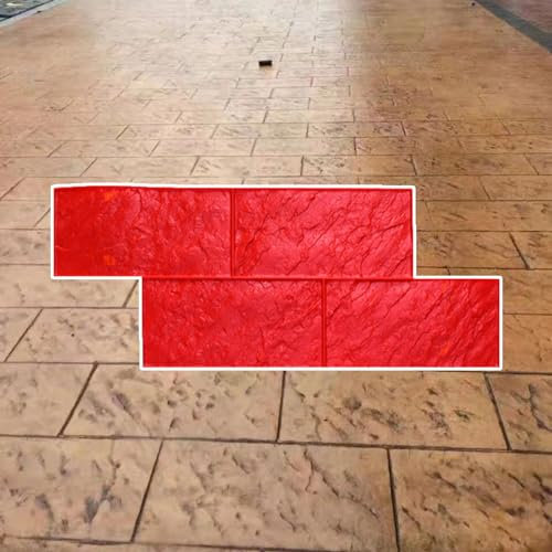 Stampi per Cemento Effetto Pietra I Pavimenti Antiscivolo Modellano la Pelle Testurizzata in Cemento, Timbri Decorativi in ​​cemento Realistici per Pareti / Marciapiedi, Stampi in Cemento da 150 cm X