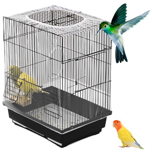BDEPSTR Vogelkäfigabdeckung, Vogelkäfigdeckel, Vogelkäfig-Schmutzfänger, Vogelkäfig-Samenfänger, für Käfige mit einem Umfang von 140-220 cm