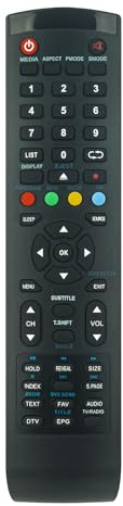 Fernbedienung Kompatibel mit HKC ANTTEQ RCA TV 40K7A-A2EU iRB24H3 iRB32H3 | iRB40H3 iRB42F3 iRB22H3C 43D1 43F1 50D1 AB24 AB32D1 AB42 NHB24F1D NHB32D1 RD24H2CU 40K7A AB32