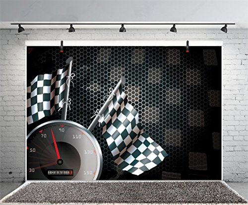 Xiaoterna 10 x 8 fot hastighet racing bakgrund bil racing tema fotografi bakgrund finish linje racerbana rutig flagga bakgrund baby shower fest dekoration foto bås studio rekvisita