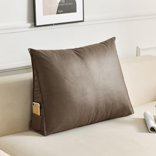 Coussin de dossier triangulaire pour canapé, lit, lit de jour, coussin de chevet, coussin de repos pour tête de lit, coussin de repos pour un confort ultime