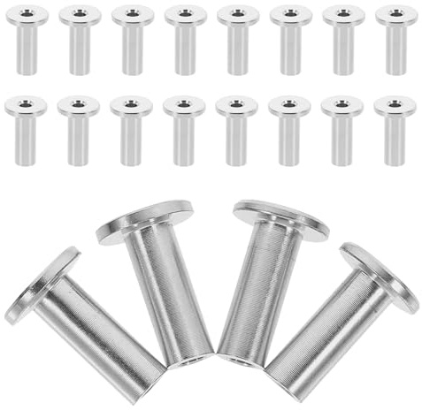 jojofuny Lot de 20 manchons de protection pour câbles de terrasse en acier inoxydable, pour câbles métalliques de 3/16