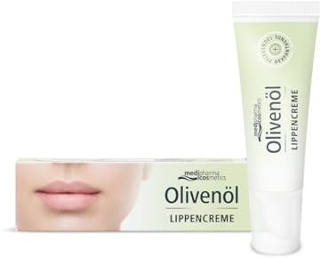 Olivenöl Lippencreme I für weich-gepflegte Lippen I Spendet Feuchtigkeit I Lippenpflege mit Dexpanthenol & Olivenöl I Repariert & schützt die Lippen I von medipharma cosmetics