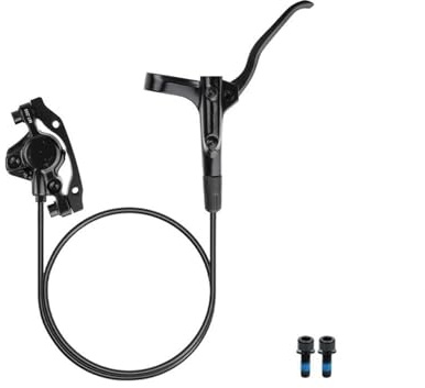 cyklar bakbromstrumma MT200 Cykel Hydraulisk Skivbroms MTB-broms 800mm 1600mm Cykelbroms 2 Kolv 3 Finger Stålspak Cykeldelar Bakre rullbromssats(Black Left Front)