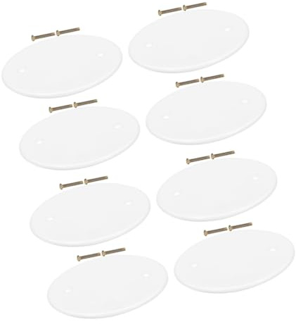 Anneome Lot de 8 Caches-câbles Ronds en Pp Blanc pour Plafond Électrique, Installation Facile, Design Moderne et Organisation des Fils pour Bureau et Maison
