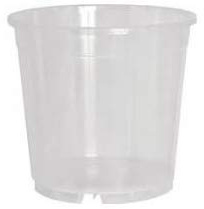 VASO TRASPARENTE IN PLASTICA IDEALE PER LE ORCHIDEE IN CONFEZIONE DA 6 PEZZI (15 Centimetri, 14 Centimetri)