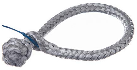 Tauwerkschäkel aus Dyneema, 5mm, Silber - Bruchlast mehr als 2000kg