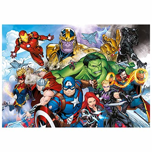 Clementoni 25718, Avengers Supercolor Puzzle for Children - 104 Pieces, Ages 6 years Plus, Multicoloured