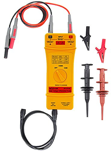 PINTECH Sondes différentielles haute fréquence pour oscilloscope 16 kV, 150 MHz, taux d'atténuation 400X/4000X, sonde d'oscilloscope avec interface BNC standard, PT-5116