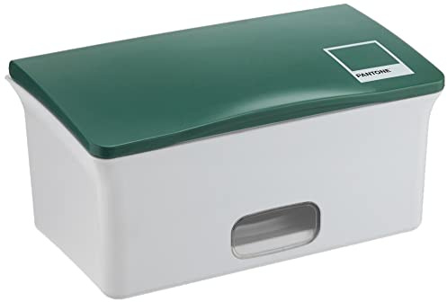 Ubbi Baby Wipes Dispenser, baby wipes fodral, babywipes hållare med viktplatta, håller sig torra färska och icke-slip gummifötter, Pantone Green
