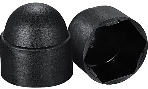 sourcing map 20 Stück Schutzkappen für Muttern aus Kunststoff M16 / 24mm Sechskantschrauben Abdeckung Schwarz