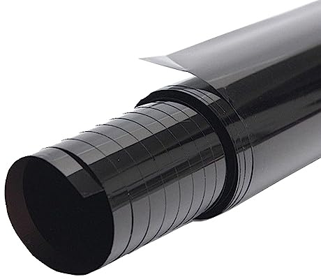 MOCNT Film de Teinte de Vitre Voiture 70% VLT Film Teinté de Fenêtre Fumée Noir Rouleau Autocollant Verre Film Teinte Solaire Protection Film de Verre Anti Regard 60cm X 300cm