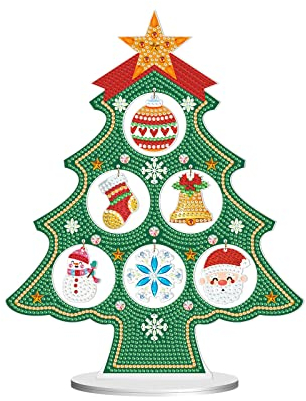 12 Set 5D Diamond Painting Weihnachten, Kinder AnhäNger SchlüSselanhäNge FüR Weihnachten (Style 2)