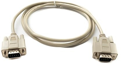 System-S D Sub Câble 150 cm 9 broches mâle vers mâle RS232 DB9 Adaptateur Gris