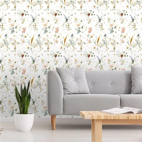 Fliesenaufkleber, 40 cm x 100 cm, kleine Blumen, Küchenfliesenaufkleber for Badezimmer, for Aufkleben auf Wandfliesen, Backsplash for die Küche (Size : 40x250cm)