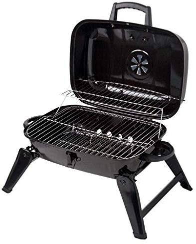 Grill à charbon de bois grille de cuisson Barbecue à charbon de bois grille de cuisson extérieure Barbecue à charbon rond Portable Camping gril debout