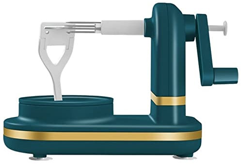 SHOUKAII Pelador de Frutas multifunción, pelador de Frutas Manual, máquina peladora de Manzanas con Cortador de Manzanas, Utensilios de Cocina, Herramientas(Blue)
