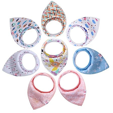 HAPINARY 8 Stück Baumwoll-sabberlätzchen Bandana-lätzchen Für Babys Babylätzchen Zum Beißring