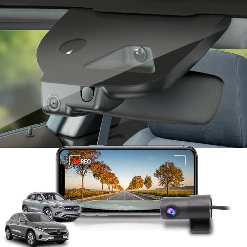 Fitcamx Dashcam Auto Vorne Hinten 2160P+1080P Kompatibel mit Mercedes-Benz GLA 2024-2026 GLA 250&EQA,B Class (HD2-6669), OEM Dashcam 4K UHD Video WiFi, G-Sensor, Loop-Aufnahme, WDR Car Camera, 128GB