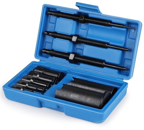 DBREAKS Lagerabzieher Innen 9-23mm Innenlager Abzieher Set Motorrad | 5 Größen offene Clips, für Kugellager und Radlager, schonender Ausbau aus Sacklöchern, für Motorrad