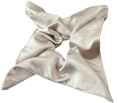 Geraffte Haargummis, dick, übergroß, elegant, Pferdeschwanz-Halter, Seide, quadratischer Schal, Haargummi