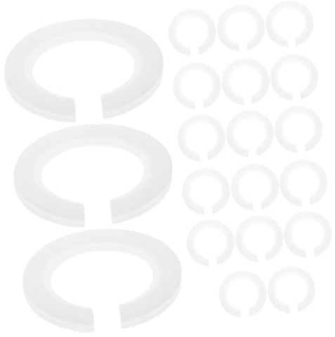 HONITANO 20 piezas Anillo Adaptador de Pantalla para Lámpara de Convertidor Ligero de Plástico para Tulipas y Adaptador Portalámparas